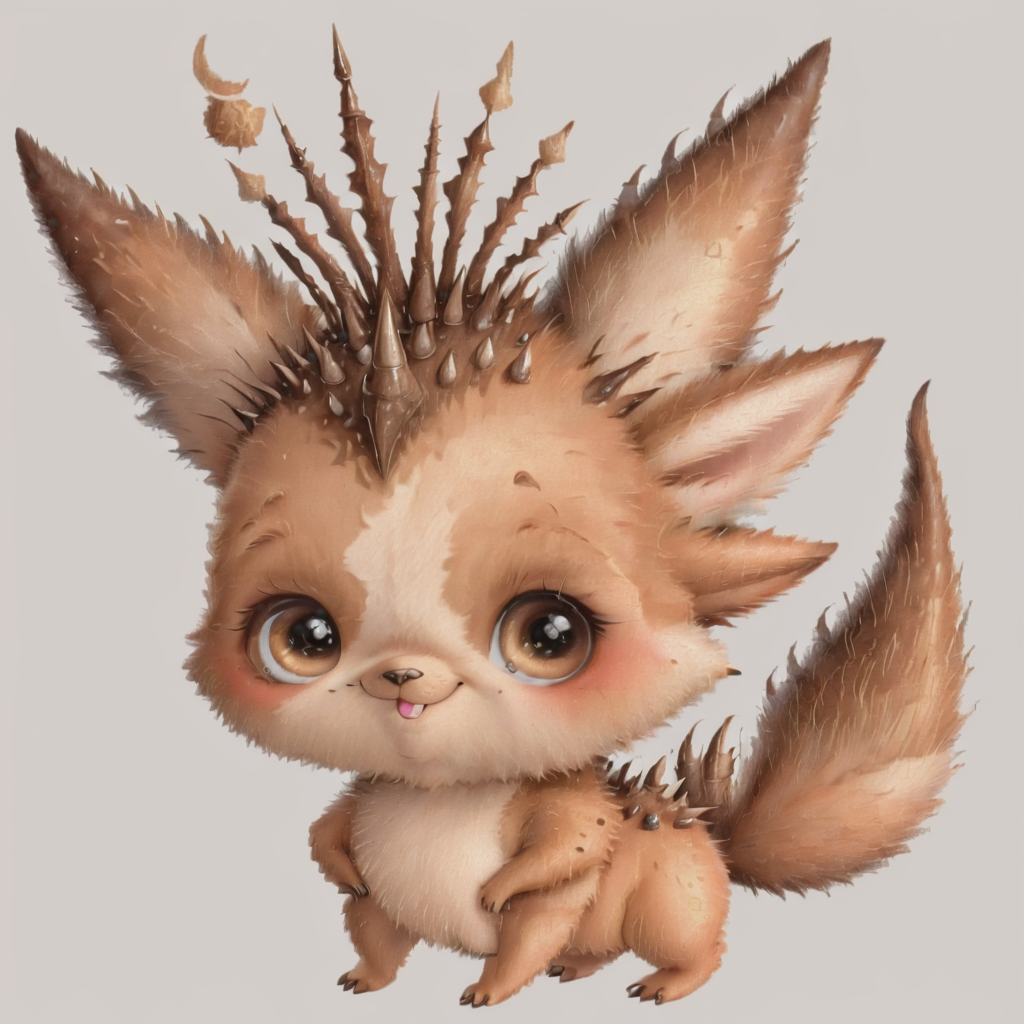 00071-[number]-2150379806-PE_CuteAnimals Massive Anthropomorphic Biomimetic Polished Fungoid,  Multi-Jointed Appendages, Multi-Tailed Spiked-Tailed, Spiky.png